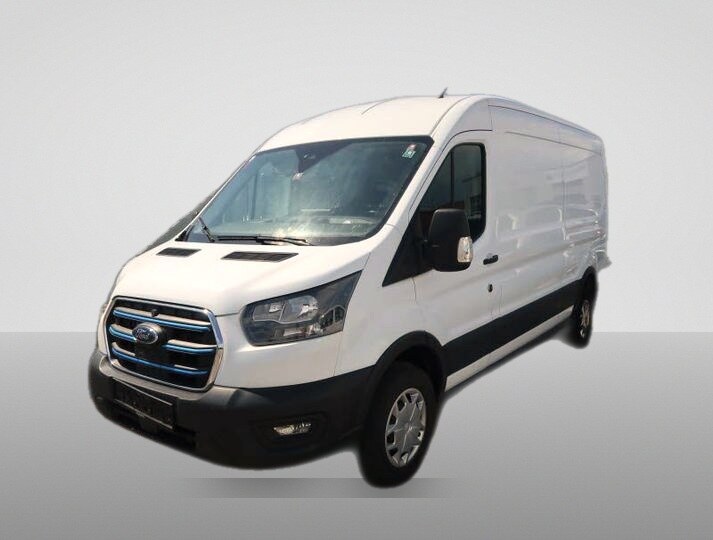Ford Transit Gesloten bestelwagen, 68 kWh Electrisch 184 PK, L3 H2 4-deurs, Automatisch 1versn., Achterwielaandrijving, Wit, km 49.662
