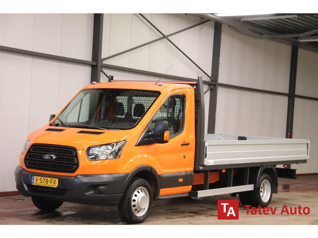 Ford Transit met nieuwe NIEUWE MOTOR OPEN LAADBAK DUBBELLUCHT